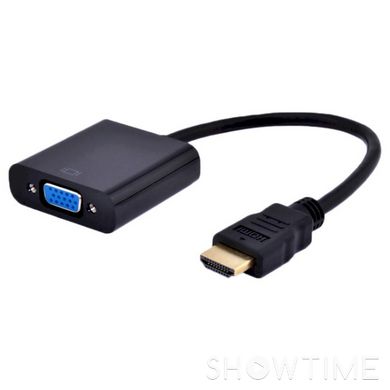 Адаптер-перетворювач HDMI to VGA і стерео-аудіо Cablexpert B-HDMI-VGA-03 444445 фото
