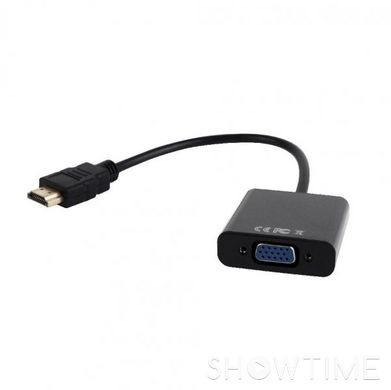 Адаптер-перетворювач HDMI to VGA і стерео-аудіо Cablexpert B-HDMI-VGA-03 444445 фото