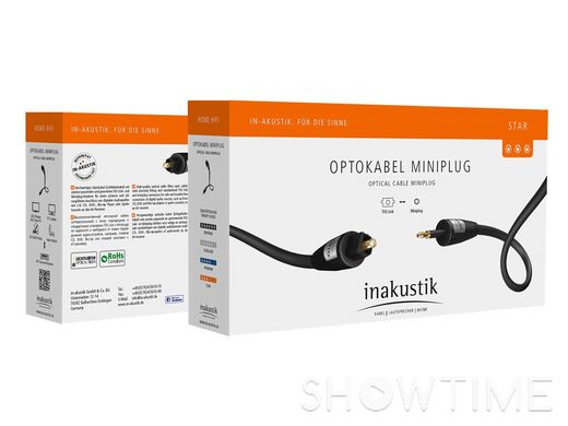 Цифровий оптичний кабель Inakustik Star Opto Toslink 0,75m 528094 фото