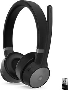 Lenovo 4XD1C99221 — Навушники Go WL ANC Headset, з мікрофоном, Bluetooth + USB Audio, чорні 1-007222 фото