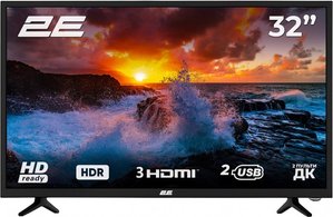2E 2E-32D3 — Телевизор 32" LED HD 50Hz, Black 1-006066 фото