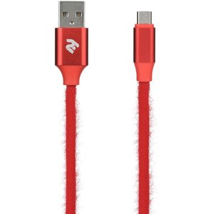 Кабель 2E USB2.0 AM/Micro-BM Red 1м (2E-CCMTAC-RED) 470209 фото