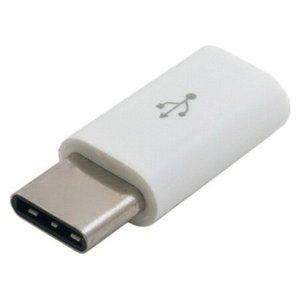 Адаптер Lapara USB CM/Micro-BF White (LA-TYPE-C-MICROUSB-ADAPTOR WHITE) 469084 фото