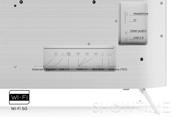 Kivi 55U760QW — Телевізор 55", UHD, Smart TV, білий 1-010012 фото