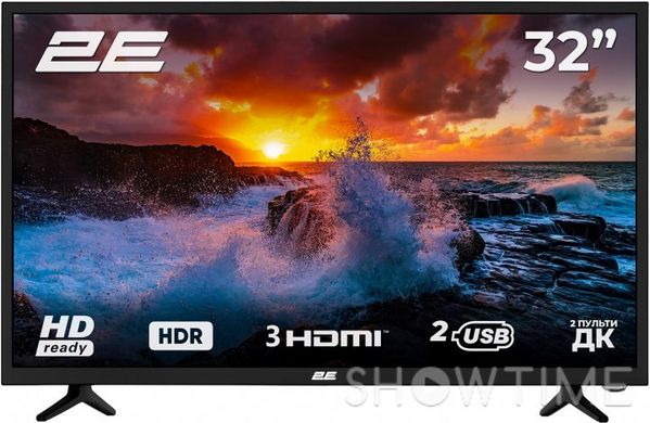 2E 2E-32D3 — Телевізор 32" LED HD 50Hz, Black 1-006066 фото