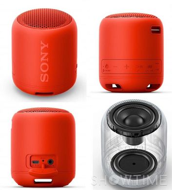 Акустична система Sony SRS-XB12R Червоний 513576 фото