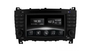 Автомобільна мультимедійна система з антибліковим 7 "HD дисплеєм 1024x600 для Mercedes C W203 2004-2007 Gazer CM5007-W203 526401 фото