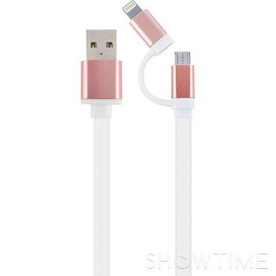 Кабель Cablexpert USB2.0 AM/Apple Lightning/Micro-BM Pink 1м (CC-USB2-AM8PMB-1M-PK) 470432 фото