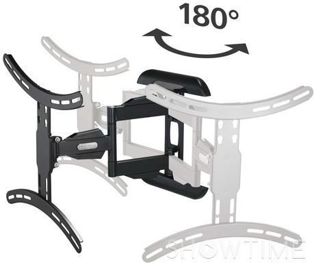 Hama Fullmotion TV Wall Bracket 3 Stars 32"-65" Black (00118619) &mdash; Кріплення настінне поворотне TV-WB для ТВ 32-65" 1-008961 фото
