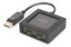 Digitus DS-45403 — сплітер DisplayPort HDMI UHD 4K 1x2 1-005102 фото 1