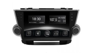 Автомобільна мультимедійна система з антибліковим 10.1 "HD дисплеєм 1024x600 для Toyota Highlander XU40 2008-2015 Gazer CM5510-XU40 526702 фото