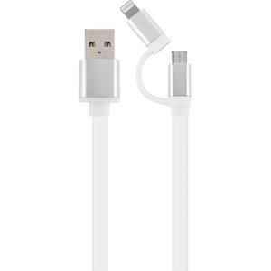 Кабель Cablexpert USB2.0 AM/Apple Lightning/Micro-BM Silver 1м (CC-USB2-AM8PMB-1M-SV) 470433 фото