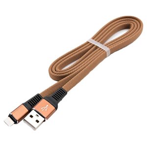 Кабель Vinga USB 2.0 AM/Apple Lightning Brown 1м (VCPDCLFNB1BR) 469304 фото