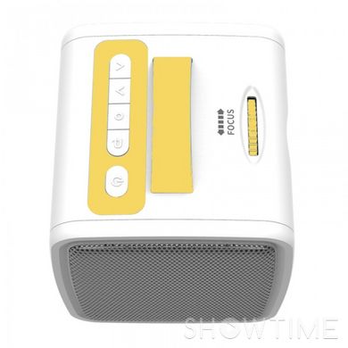 Проектор портативный LCD источник света LED 1920x1080 50 Лм белый (желтая ручка) LedProjector Q2 (Yellow) 1-000479 фото
