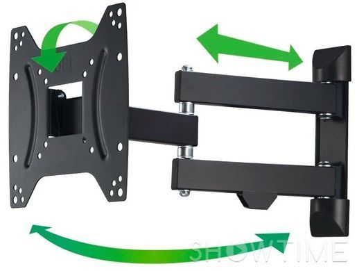 Hama Fullmotion TV Wall Bracket 1 Star 19"-48" Black (00118101) &mdash; Крепление настенное поворотное TV-WB, AR-2, для ТВ 19-48" 1-008962 фото