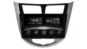 Автомобильная мультимедийная система с антибликовым 9” HD дисплеем 1024x600 для Hyundai Accent RB 2010-2015 Gazer CM5509-RB 525592 фото