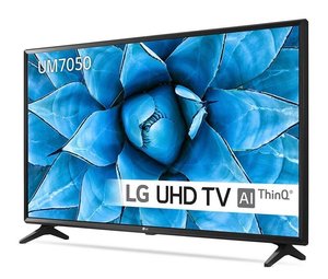 Телевiзор 55" LED 4K LG 55UM7050PLC Smart, WebOS, Black 518030 фото