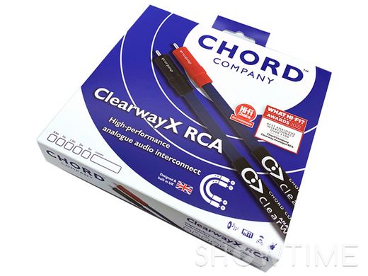 Chord ClearwayX 2RCA to 2RCA 2m — Міжблочний кабель 2RCA - 2RCA, 2 м 1-009063 фото