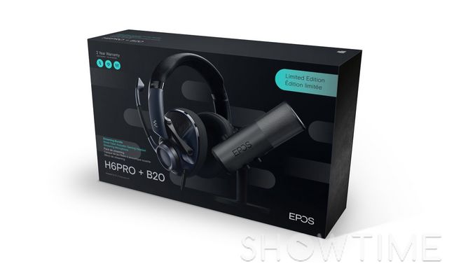 Epos H6PRO + B20 Streaming Bundle — Комплект з ігрової гарнітури H6PRO та USB-мікрофону B20 для стрімінгу/подкастів 1-009163 фото
