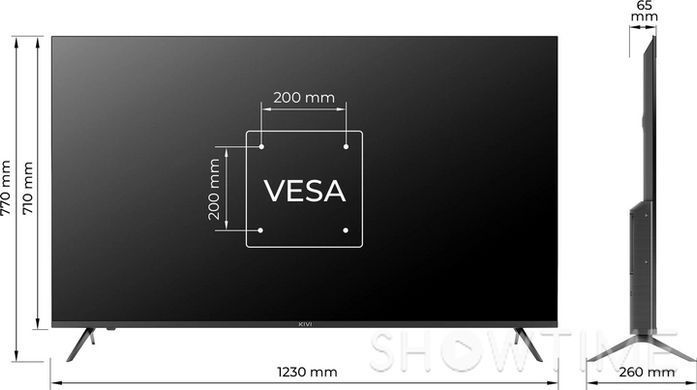 Kivi 55U760QB &mdash; Телевізор 55", UHD, Smart TV 1-010016 фото