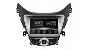 Автомобільна мультимедійна система з антибліковим 7 "HD дисплеєм 1024x600 для Hyundai Elantra MD 2011-2016 Gazer CM5007-MD 525593 фото