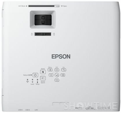 Проектор інсталяційний лазерний 1920x1080 LCD 4500 Лм Wi-Fi білий Epson EB-L250F (V11HA17040) 1-000430 фото