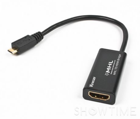 Перехідник MHL, Micro USB-HDMI 0.2m, звук Viewcon VE609 444655 фото