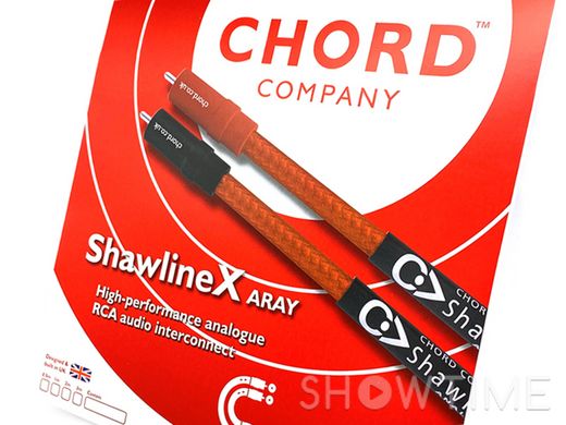 Chord ShawlineX 2RCA to 2RCA 0.5m — Межблочный кабель 2RCA - 2RCA, 0.5 м 1-009064 фото