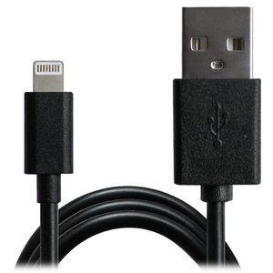 Кабель Grand-X USB/Apple Lightning Black 1м (PL01BS) 469434 фото