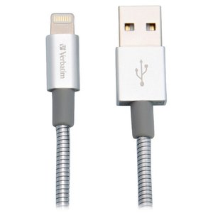 Кабель Verbatim USB2.0 AM/Apple Lightning Silver 1м (48859) 469592 фото