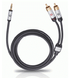 Oehlbach 60002 i Connect jack to 2 RCA Set 1,5m Black 438857 фото