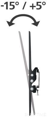 Hama Tilt TV Wall Bracket 3 Stars 32"-65" Black (00108716) &mdash; Крепление наклонное TV-WH для ТВ 32-65" 1-008965 фото