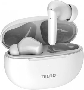 Tecno Buds 3 White (4895180788376) — Беспроводные вакуумные Bluetooth наушники 1-009315 фото