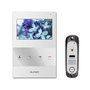 Комплект відеодомофона Slinex SQ-04 White + Панель Intercom IM-10 White 498500 фото