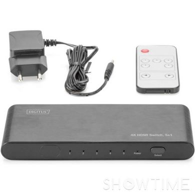 Видеокоммутатор DIGITUS SCS UHD HDMI (INx5 - OUTx1), 4K DS-45317 542912 фото