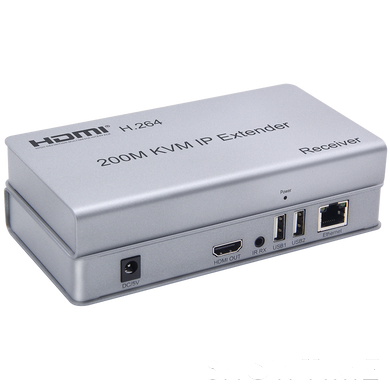 Комплект SFX HDES200-KVM (передавач і приймач) HDMI сигналу через IP 44598039 543337 фото