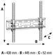 Hama Tilt TV Wall Bracket 3 Stars 32"-65" Black (00108716) &mdash; Крепление наклонное TV-WH для ТВ 32-65" 1-008965 фото 3