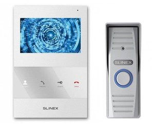 Комплект відеодомофона Slinex SQ-04M White + Панель Slinex ML-15HR Grey 498506 фото