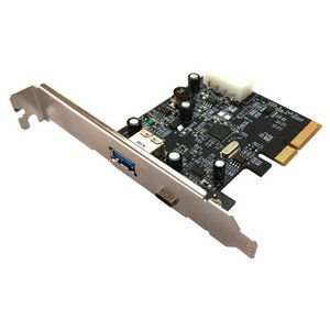 Контроллер STLAB PCI-E to USB 3.1 Gen2 2-Ports (External A+C) (U-1120) 461169 фото
