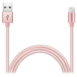 Кабель ADATA USB2.0 AM/Apple Lightning Rose Golden 1м (AMFIAL-100CMK-CRG) 469675 фото