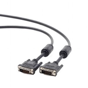 Кабель DVI відео Dual Link Cablexpert CC-DVI2-BK-6 1.8m 444479 фото