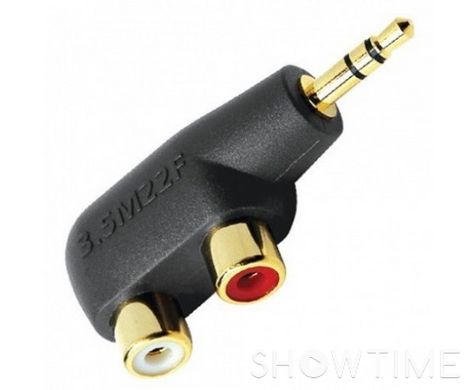 AudioQuest Splitter Hard Mini 3.5mm  2 Female RCA — Адаптер-перехідник Mini Jack 3.5mm-2хRCA 1-005951 фото