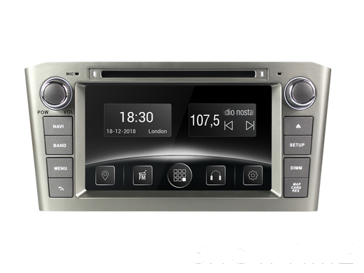Автомобильная мультимедийная система с антибликовым 8” HD дисплеем 1024x600 для Toyota Avensis 2003-2007 Gazer CM6008-250T 524202 фото