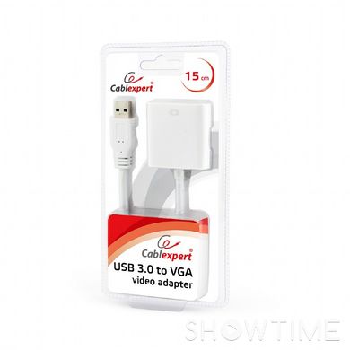 Адаптер USB 3.0 to VGA Cablexpert AB-U3M-VGAF-01-W 444401 фото