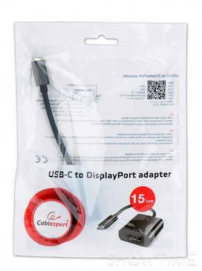 Адаптер-перехідник USB Type-C to DisplayPort Cablexpert A-CM-DPF-01 444435 фото