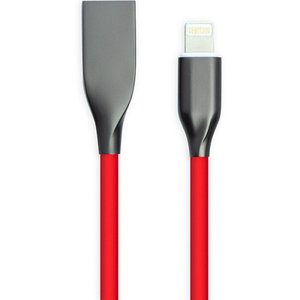 Кабель Powerplant USB2.0 AM/Apple Lightning Red 2м (CA911417) 470444 фото