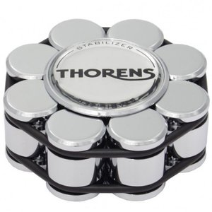 Прижим (клэмп) для грампластинок Thorens Stabilizer Chrome in Wooden Box 1-000335 фото