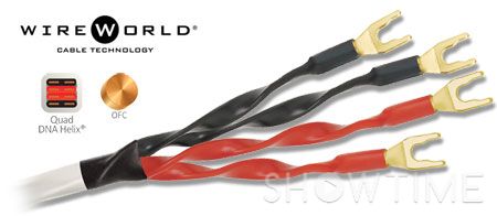 Wireworld Helicon 16 OCC Copper Speaker Cable Cable Spade-Spade 2.0m 5510 фото