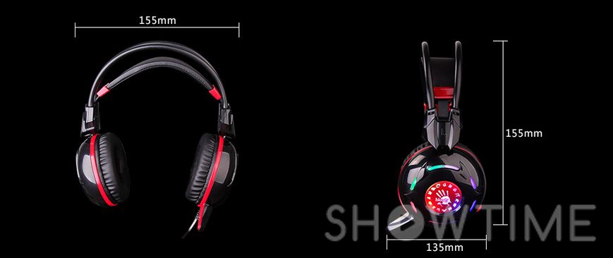 Навушники A4 Tech G300 Bloody (Black+Red) 446990 фото
