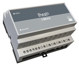Розумний DIN-модуль з 6 реле Heatit, Z-Wave, 24V АС/DC, 6*16А 515890 фото